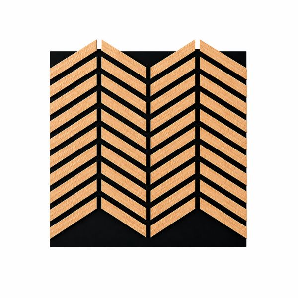 Akusztikus falpanel Deco XII bambusz hatású 60x60x1,8 cm