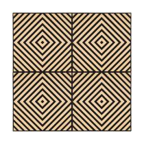 Akusztikus falpanel Deco XI bambusz hatású 60x60x1,8 cm