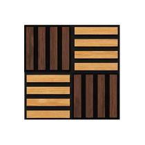 Akusztikus falpanel Deco X bambusz hatású 60x60x1,8 cm
