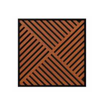 Akusztikus falpanel Deco VIII dió hatású 60x60x1,8 cm