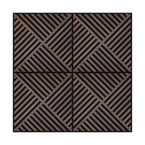 Akusztikus falpanel Deco VIII dió hatású 60x60x1,8 cm