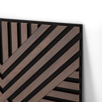 Akusztikus falpanel Deco VII dió hatású 60x60x1,8 cm