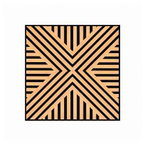 Akusztikus falpanel Deco VII bambusz hatású 60x60x1,8 cm