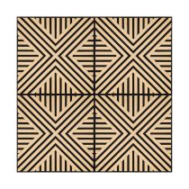 Akusztikus falpanel Deco VII bambusz hatású 60x60x1,8 cm