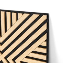Akusztikus falpanel Deco VII bambusz hatású 60x60x1,8 cm