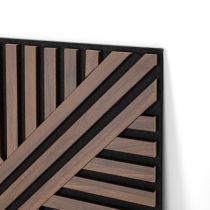 Akusztikus falpanel Deco VI dió hatású 60x60x1,8 cm