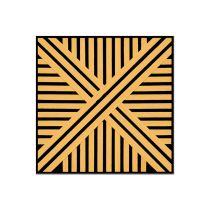 Akusztikus falpanel Deco VI bambusz hatású 60x60x1,8 cm