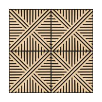 Akusztikus falpanel Deco VI bambusz hatású 60x60x1,8 cm
