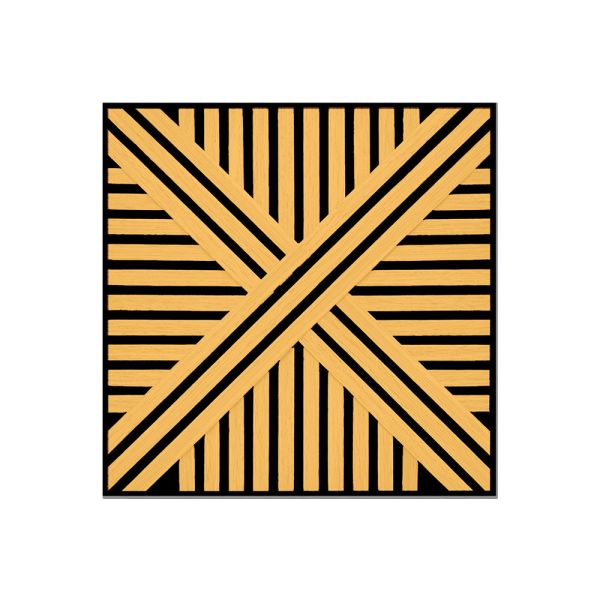 Akusztikus falpanel Deco VI bambusz hatású 60x60x1,8 cm