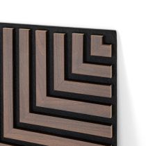 Akusztikus falpanel Deco V dió hatású 60x60x1,8 cm