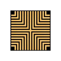 Akusztikus falpanel Deco V bambusz hatású 60x60x1,8 cm