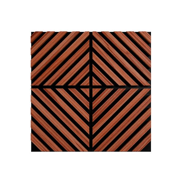 Akusztikus falpanel Deco IX dió hatású 60x60x1,8 cm