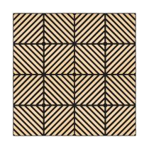 Akusztikus falpanel Deco IX bambusz hatású 60x60x1,8 cm