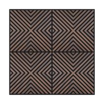 Akusztikus falpanel Deco IV dió hatású 60x60x1,8 cm