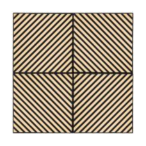 Akusztikus falpanel Deco III bambusz hatású 60x60x1,8 cm