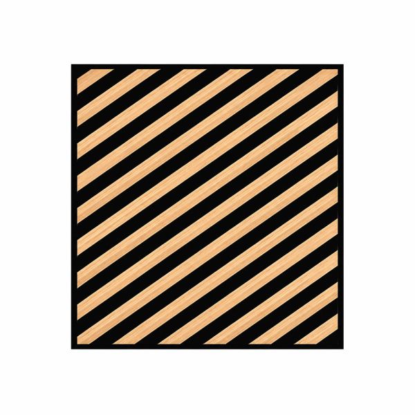 Akusztikus falpanel Deco III bambusz hatású 60x60x1,8 cm