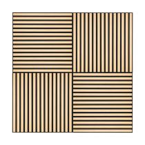 Akusztikus falpanel Deco II bambusz hatású 60x60x1,8 cm