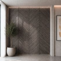 Akusztikus falpanel Deco I olajos tölgy hatású 260x60x1,8 cm