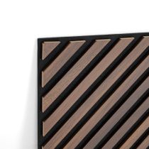 Akusztikus falpanel Deco I dió hatású 260x60x1,8 cm