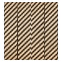 Akusztikus falpanel Deco I bambusz hatású 260x60x1,8 cm
