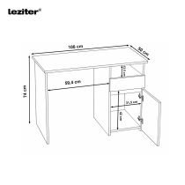 Family Pro íróasztal szett Flexo ergonomikus forgószékkel