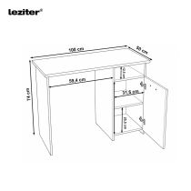 Family One íróasztal szett Fit ergonomikus forgószékkel