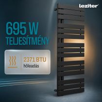 Solaro Design törölközőszárító radiátor 1400x500 mm fekete