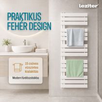 Solaro Design törölközőszárító radiátor 1400x500 mm fehér