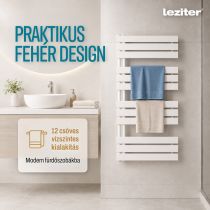 Solaro Design törölközőszárító radiátor 1200x600 mm fehér