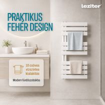 Solaro Design törölközőszárító radiátor 1000x500 mm fehér